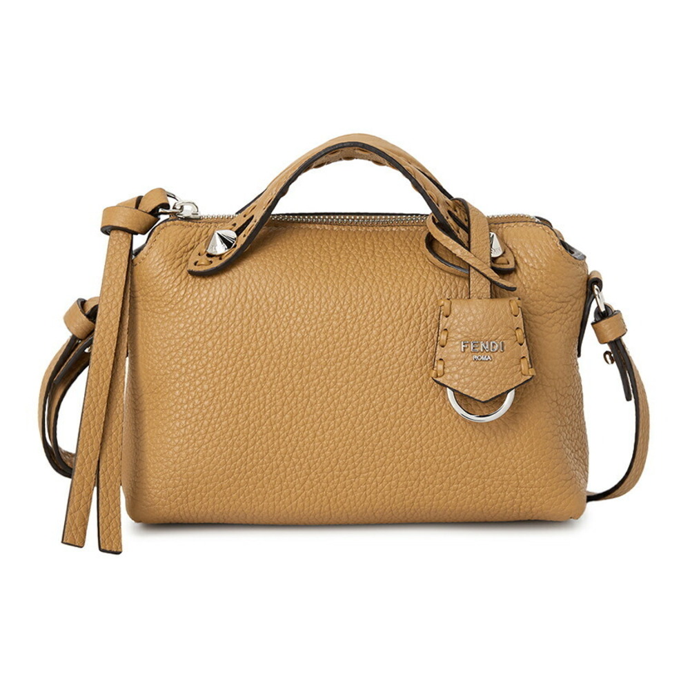 FENDI FF Jacquard Shopper Tote Shoulder Bag Brown